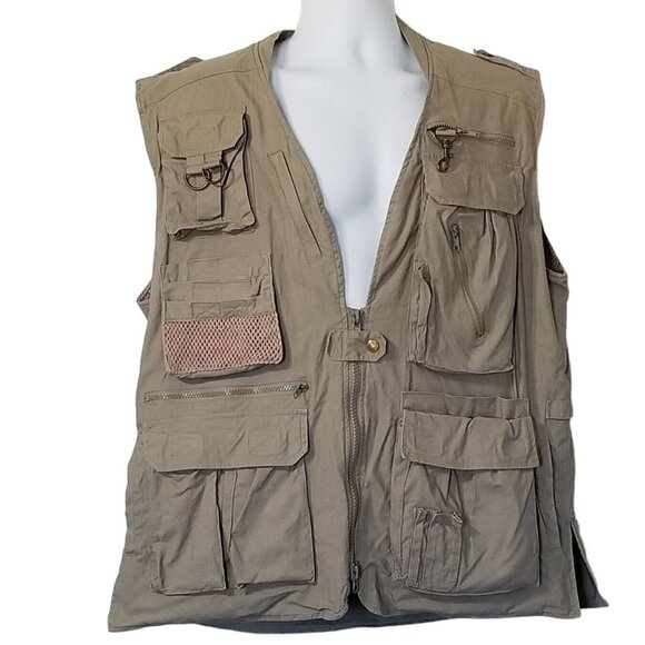 Camp Co. XL Concealed Tactical Safari Explorer Fishing Hunting Camping Vest - Picture 1 of 15